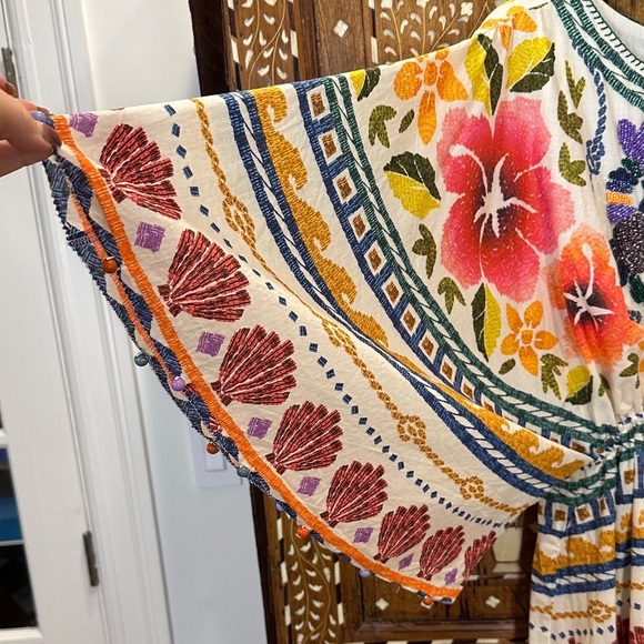 FARM Rio Multicolor Floral Beaded Front Dress - Picture 4 of 16